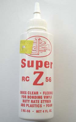 RC 56 clear and flexible canopy glue